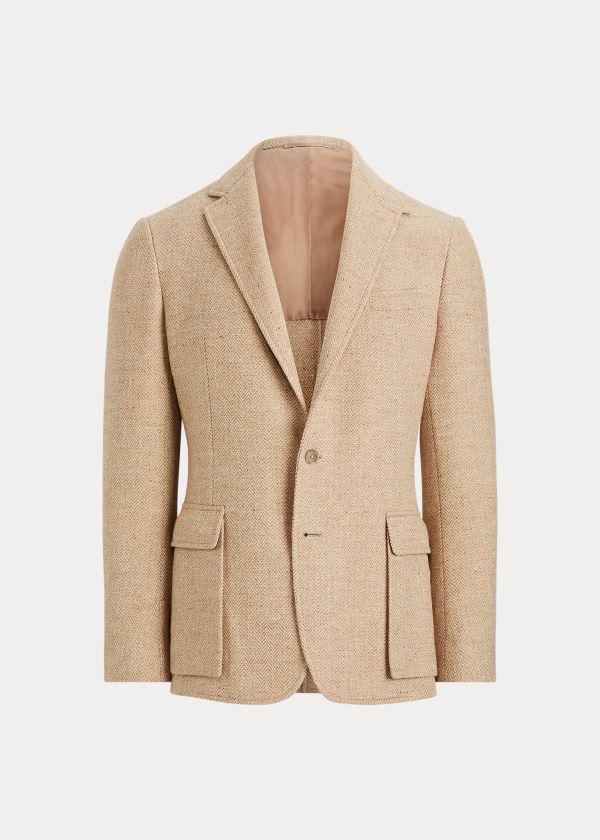 Ralph Lauren Hadley Herringbone Blazer Herre Danmark (UZIKM7815)